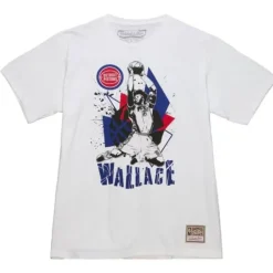 Mitchell & Ness T-Shirts & Tops-Suite Sensations Tee Detroit Pistons Ben Wallace