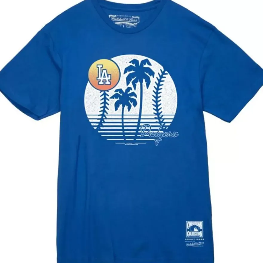 Mitchell & Ness T-Shirts & Tops-Sunset Tee Los Angeles Dodgers