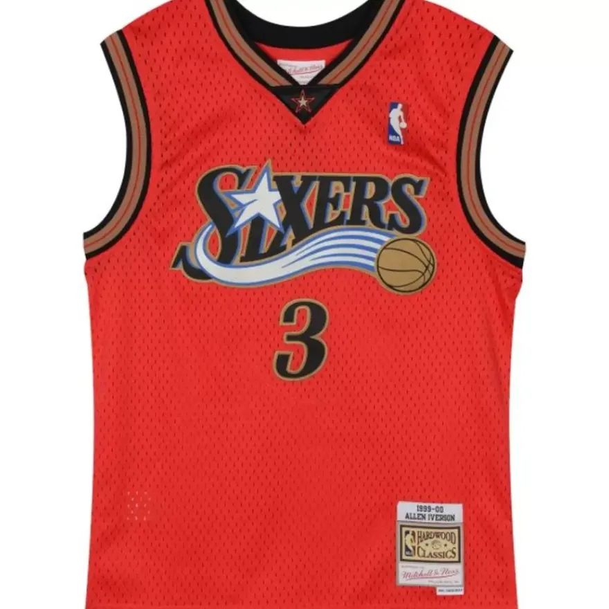 Mitchell & Ness Big Kids-Swingman Allen Iverson Philadelphia 76Ers Alternate Jersey