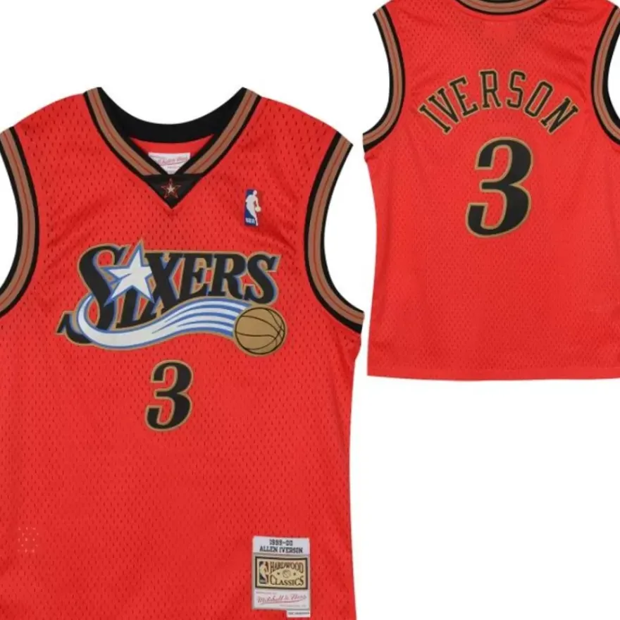 Mitchell & Ness Big Kids-Swingman Allen Iverson Philadelphia 76Ers Alternate Jersey