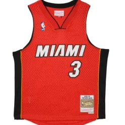 Mitchell & Ness Big Kids-Swingman Dwyane Wade Miami Heat Alternate Jersey