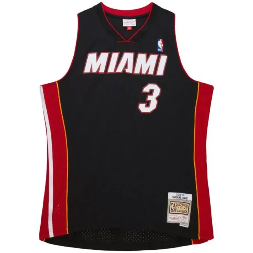 Mitchell & Ness Nba Swingman-Swingman Dwyane Wade Miami Heat Black 2012-13 Jersey