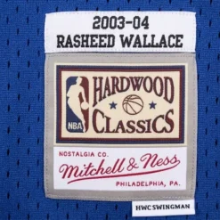 Mitchell & Ness Nba Swingman-Swingman Jersey Detroit Pistons 2003-04 Rasheed Wallace