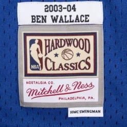 Mitchell & Ness Nba Swingman-Swingman Jersey Detroit Pistons 2003-04 Ben Wallace