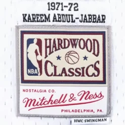 Mitchell & Ness Nba Swingman-Swingman Jersey Milwaukee Bucks 1971-72 Kareem Abdul-Jabbar