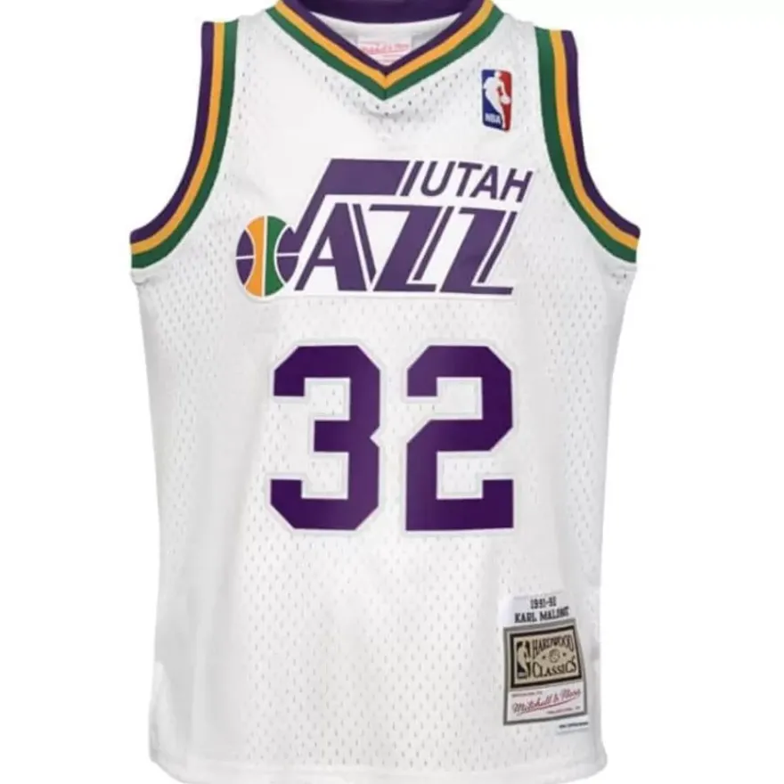 Mitchell & Ness Big Kids-Swingman Jersey Utah Jazz 1991-92 Karl Malone