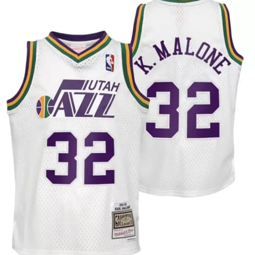 Mitchell & Ness Big Kids-Swingman Jersey Utah Jazz 1991-92 Karl Malone