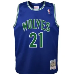 Mitchell & Ness Big Kids-Swingman Kevin Garnett Minnesota Timberwolves Road 1995-96 Jersey