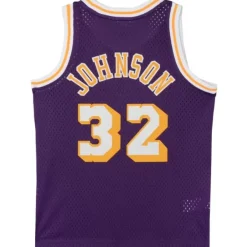 Mitchell & Ness Big Kids-Swingman Magic Johnson Los Angeles Lakers Road 1984-85 Jersey