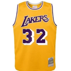 Mitchell & Ness Big Kids-Swingman Magic Johnson Los Angeles Lakers Home 1984-85 Jersey
