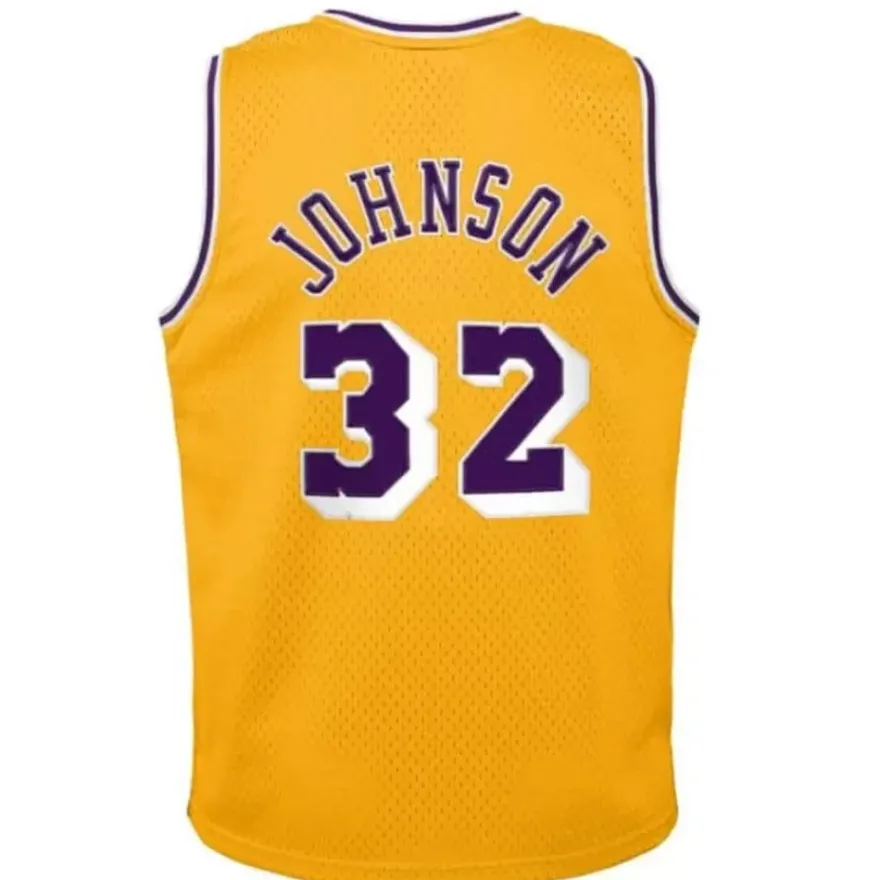 Mitchell & Ness Big Kids-Swingman Magic Johnson Los Angeles Lakers Home 1984-85 Jersey