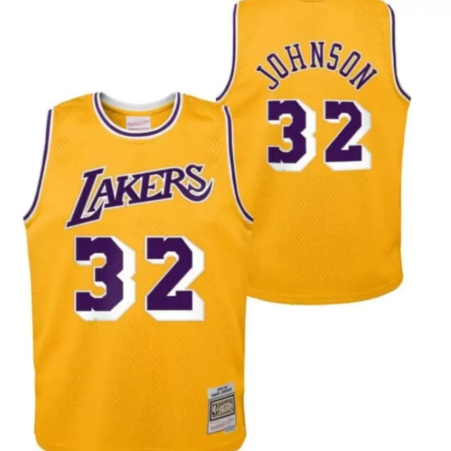 Mitchell & Ness Big Kids-Swingman Magic Johnson Los Angeles Lakers Home 1984-85 Jersey