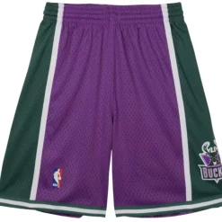 Mitchell & Ness Big Kids-Swingman Milwaukee Bucks Road Shorts