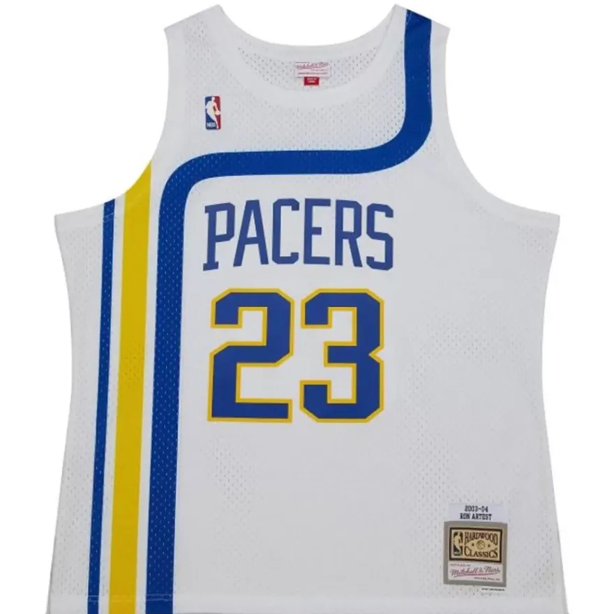 Mitchell & Ness Nba Swingman-Swingman Ron Artest Indiana Pacers White Hwc 2003-04 Jersey