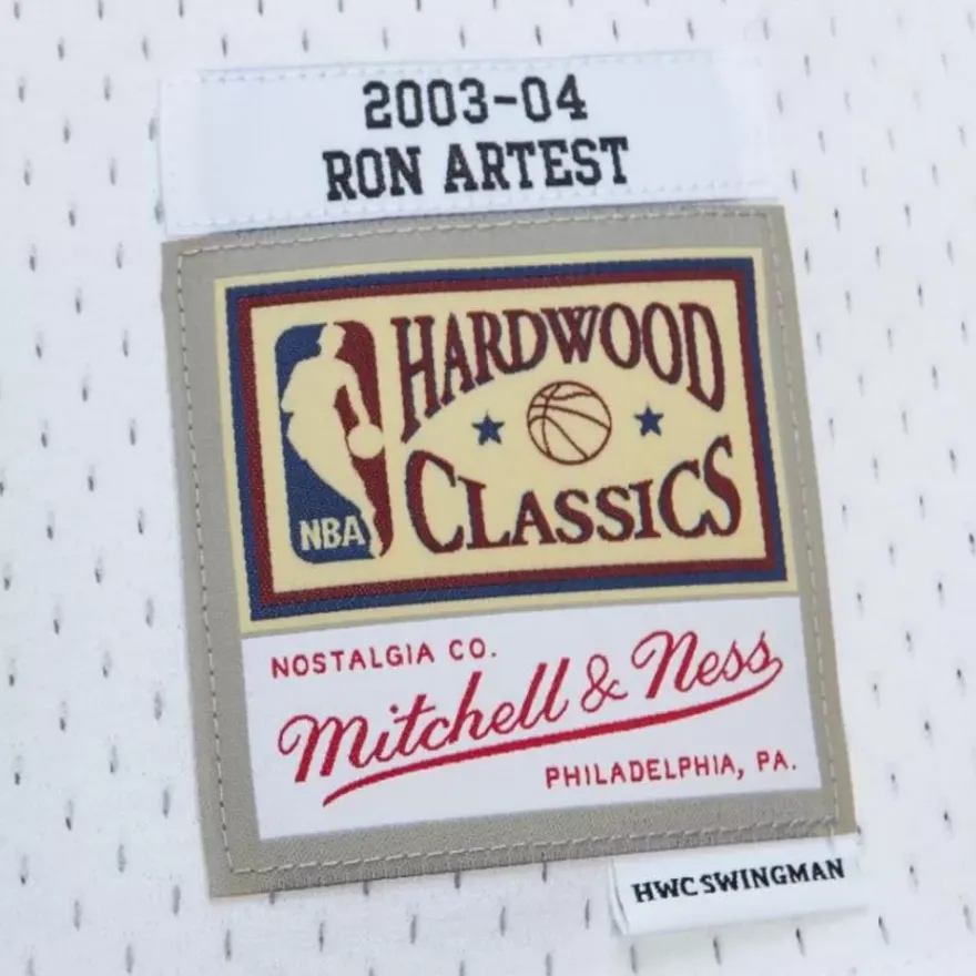 Mitchell & Ness Nba Swingman-Swingman Ron Artest Indiana Pacers White Hwc 2003-04 Jersey