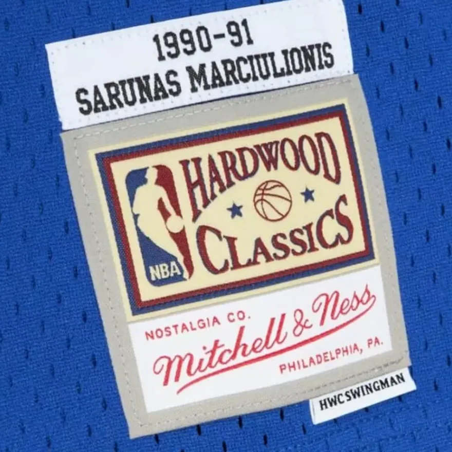 Mitchell & Ness Nba Swingman-Swingman Sarunas Marciulionis Golden State Warriors Road 1990-91 Jersey
