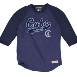 Mitchell & Ness T-Shirts & Tops-Tail Sweeper Raglan Chicago Cubs