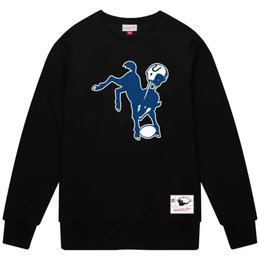 Mitchell & Ness Hoodies & Sweatshirts-Team Basic 1 Crew Indianapolis Colts