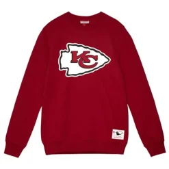 Mitchell & Ness Hoodies & Sweatshirts-Team Basic 1 Crew Kansas City Chiefs