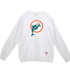 Mitchell & Ness Hoodies & Sweatshirts-Team Basic 2 Crew Miami Dolphins