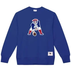 Mitchell & Ness Hoodies & Sweatshirts-Team Basic 1 Crew New England Patriots