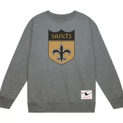 Mitchell & Ness Hoodies & Sweatshirts-Team Basic 1 Crew New Orleans Saints