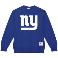 Mitchell & Ness Hoodies & Sweatshirts-Team Basic 1 Crew New York Giants