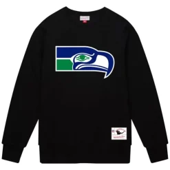 Mitchell & Ness Hoodies & Sweatshirts-Team Basic 1 Crew Seattle Seahawks