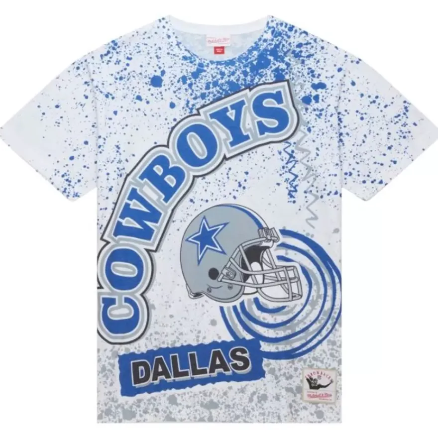 Mitchell & Ness T-Shirts & Tops-Team Burst Sublimated S/S Tee Dallas Cowboys