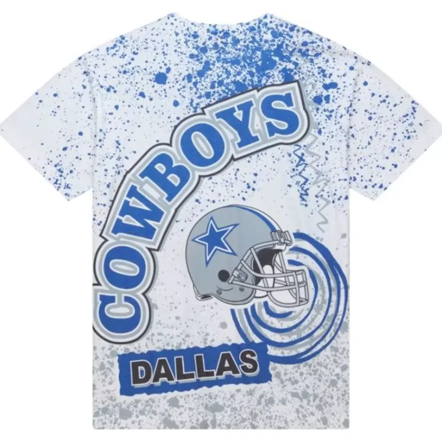 Mitchell & Ness T-Shirts & Tops-Team Burst Sublimated S/S Tee Dallas Cowboys