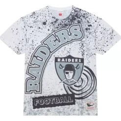 Mitchell & Ness T-Shirts & Tops-Team Burst Sublimated S/S Tee Oakland Raiders
