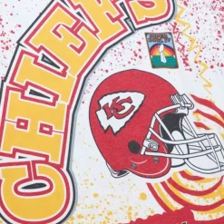 Mitchell & Ness T-Shirts & Tops-Team Burst Sublimated S/S Tee Kansas City Chiefs