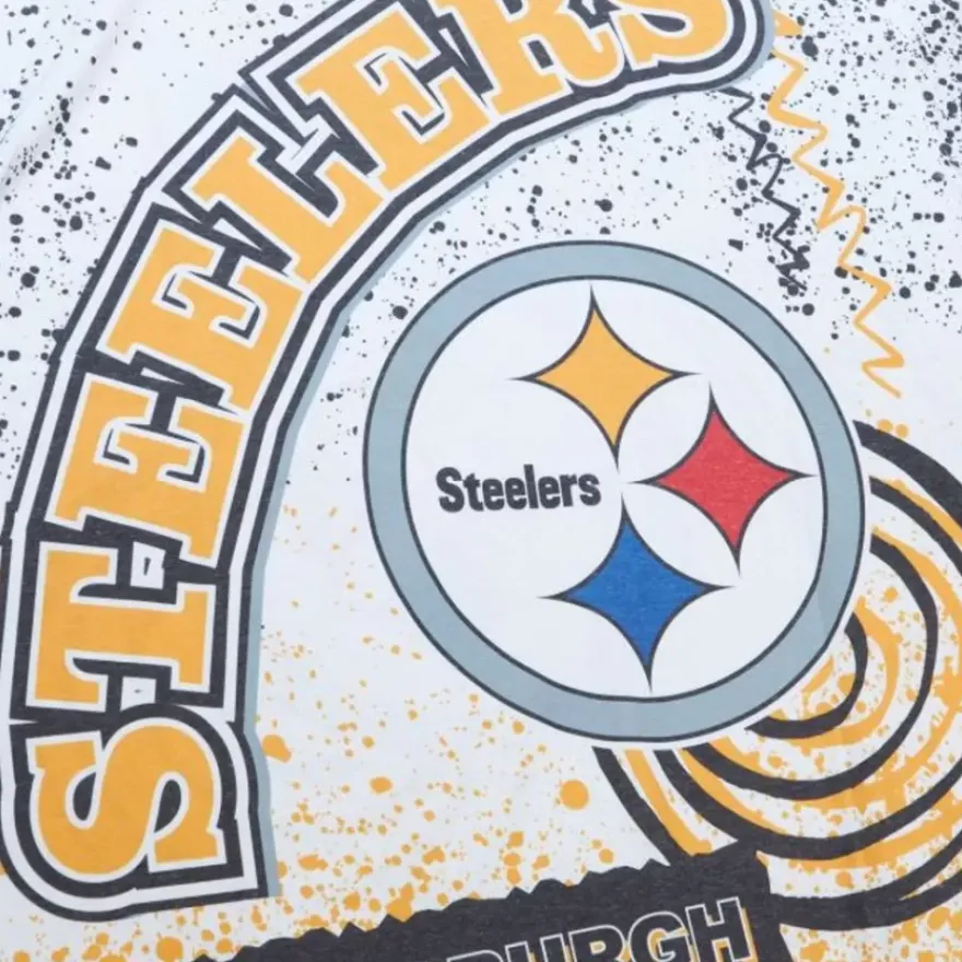 Mitchell & Ness T-Shirts & Tops-Team Burst Sublimated S/S Tee Pittsburgh Steelers
