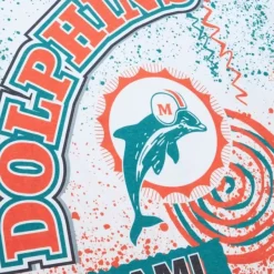 Mitchell & Ness T-Shirts & Tops-Team Burst Sublimated S/S Tee Miami Dolphins