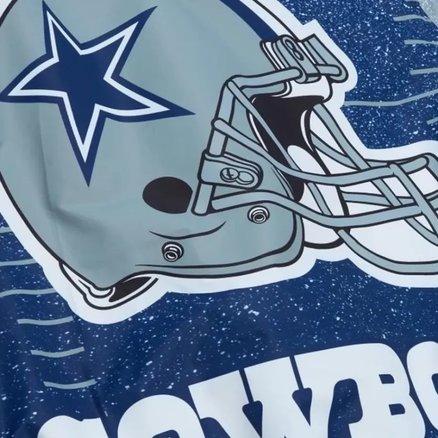 Mitchell & Ness Jackets & Outerwear-Team Burst Warm Up Jacket Dallas Cowboys