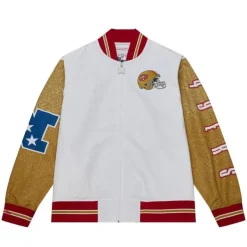 Mitchell & Ness Jackets & Outerwear-Team Burst Warm Up Jacket San Francisco 49Ers