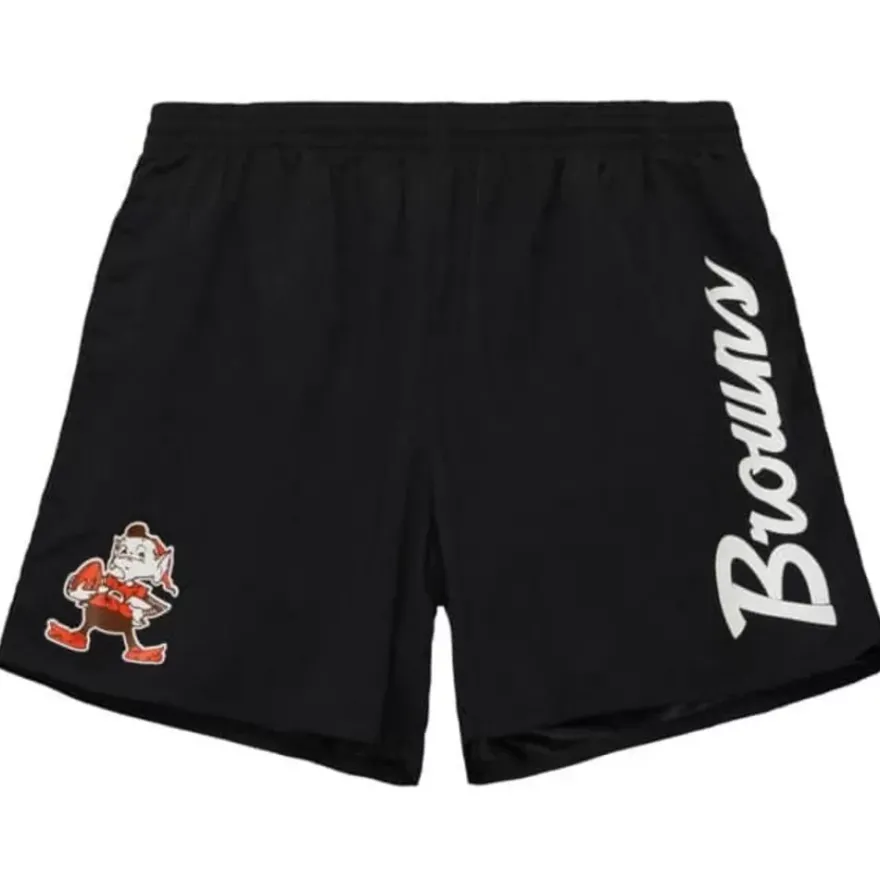 Mitchell & Ness Shorts-Team Essentials Nylon Shorts Cleveland Browns