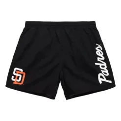 Mitchell & Ness Shorts-Team Essentials Nylon Shorts San Diego Padres