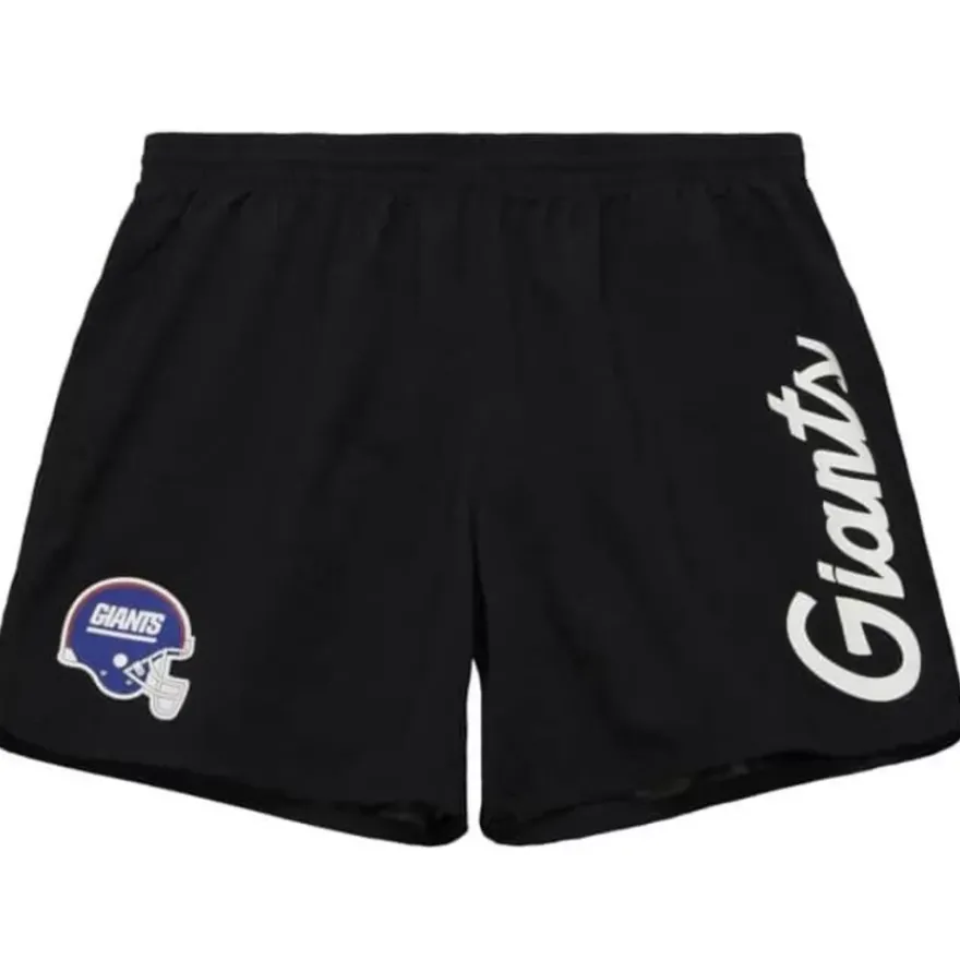 Mitchell & Ness Shorts-Team Essentials Nylon Shorts New York Giants
