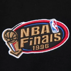 Mitchell & Ness Hoodies & Sweatshirts-Team First Satin Fleece Crew Chicago Bulls