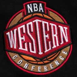 Mitchell & Ness Hoodies & Sweatshirts-Team First Satin Fleece Crew San Antonio Spurs