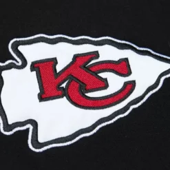 Mitchell & Ness Hoodies & Sweatshirts-Team First Satin Fleece Crew Kansas City Chiefs