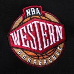 Mitchell & Ness Hoodies & Sweatshirts-Team First Satin Fleece Crew Utah Jazz