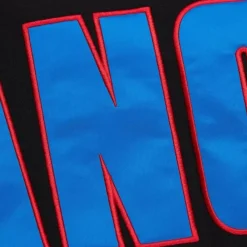 Mitchell & Ness Hoodies & Sweatshirts-Team First Satin Fleece Crew Current Logo New York Rangers