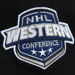 Mitchell & Ness Hoodies & Sweatshirts-Team First Satin Fleece Crew Current Logo Seattle Kraken