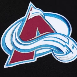 Mitchell & Ness Hoodies & Sweatshirts-Team First Satin Fleece Crew Current Logo Colorado Avalanche