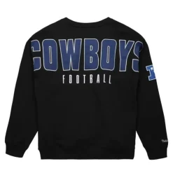 Mitchell & Ness Hoodies & Sweatshirts-Team First Satin Fleece Crew Dallas Cowboys