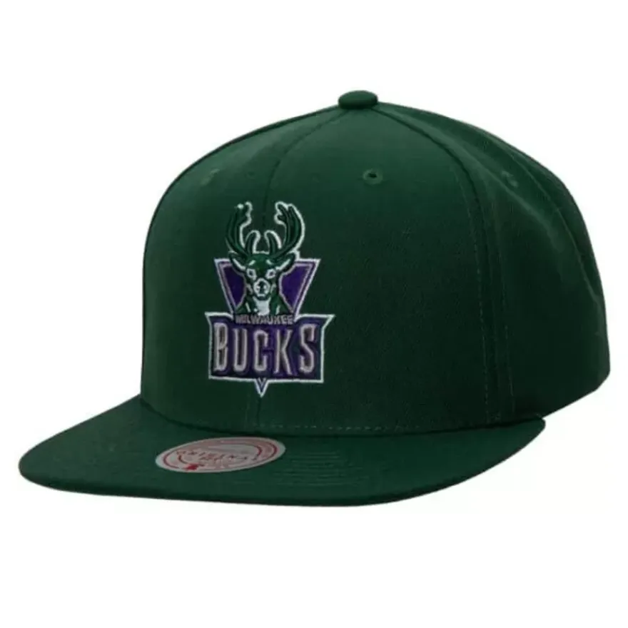 Mitchell & Ness Snapback-Team Ground 2.0 Snapback Hwc Milwaukee Bucks