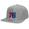 Mitchell & Ness Snapback-Team Heather 2.0 Snapback Philadelphia 76Ers