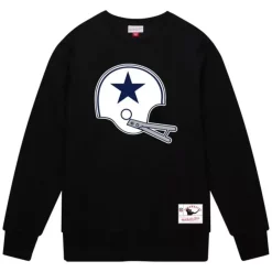 Mitchell & Ness Hoodies & Sweatshirts-Team Helmet Crew Dallas Cowboys